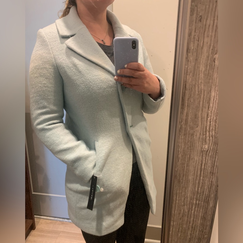Elie Tahari Light Blue/Green coat, new with tags